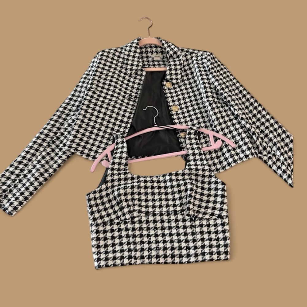 Jason Wu Houndstooth Jacket and Top